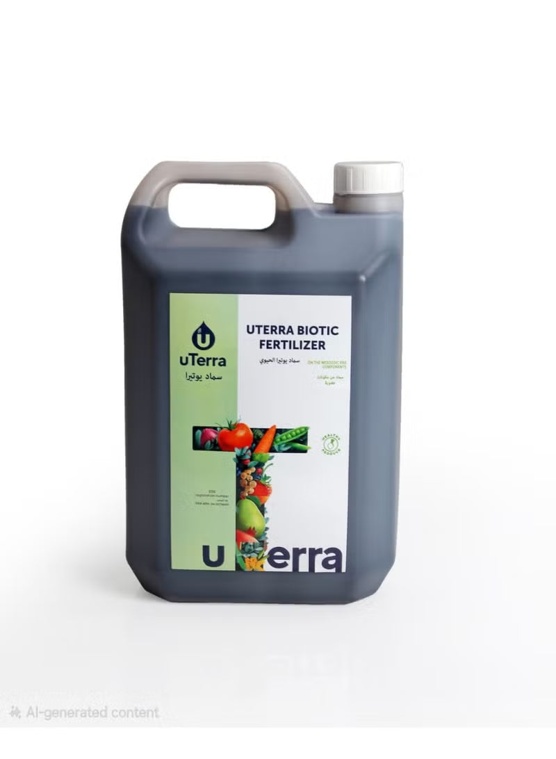 uTerra Organic Biotic Liquid Fertilizer 5L – Soil Booster for All Plants